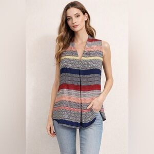 Vince Camuto sleeveless collared blouse szS